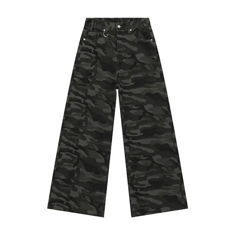 IEFB Summer Men's Denim Pants Old Blue Washed Male Jeans Straight Casual Menwear Loose Wide Leg Trousers New Fashion 9C354