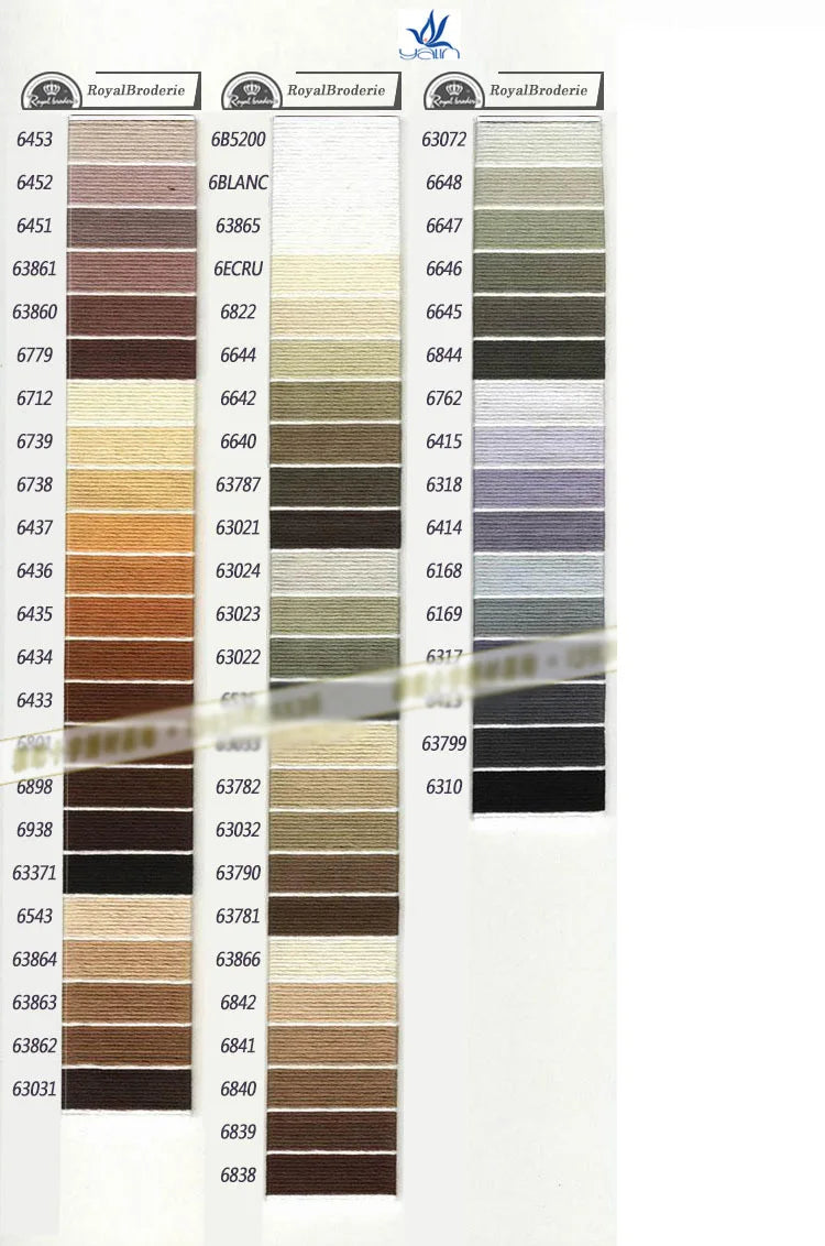 100% Cotton High Quality Cross stitch Floss Embroidery thread  Cross Stitch Embroidery Hand Knitting Sewing Weaving 8m 447 color