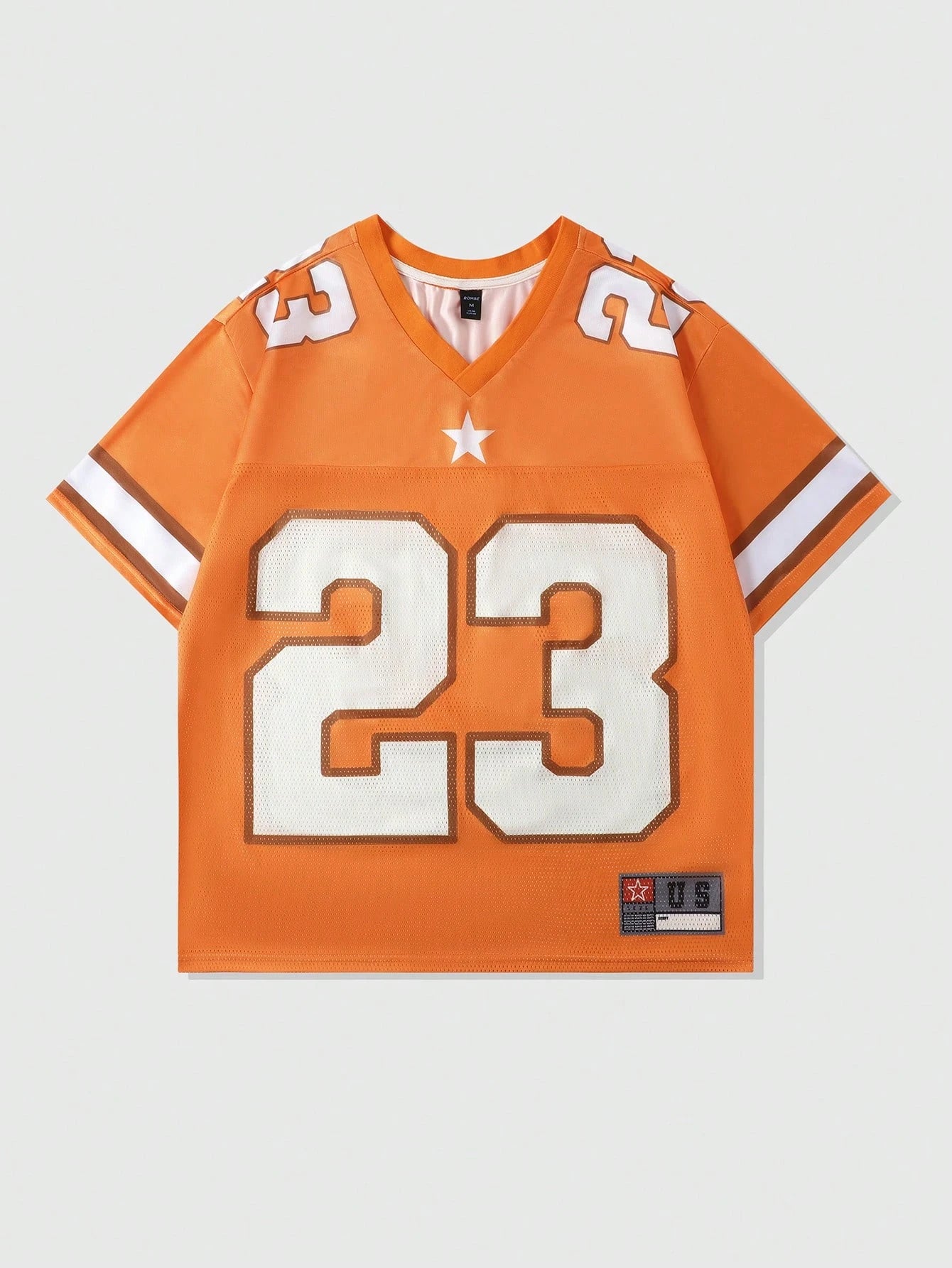 2025 New Hot Women's Summer Y2K Fashion Casual Shirt Street Retro Hip Hop 23 Shirt V-Neck Loose Breathable Quick Drying T-Shirt