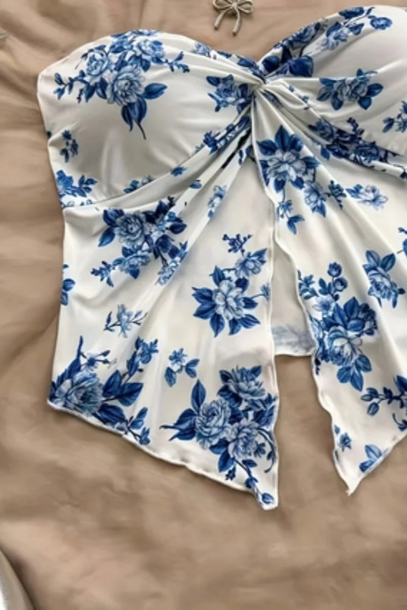 Ladies' fashionable off shoulder one neck strapless top