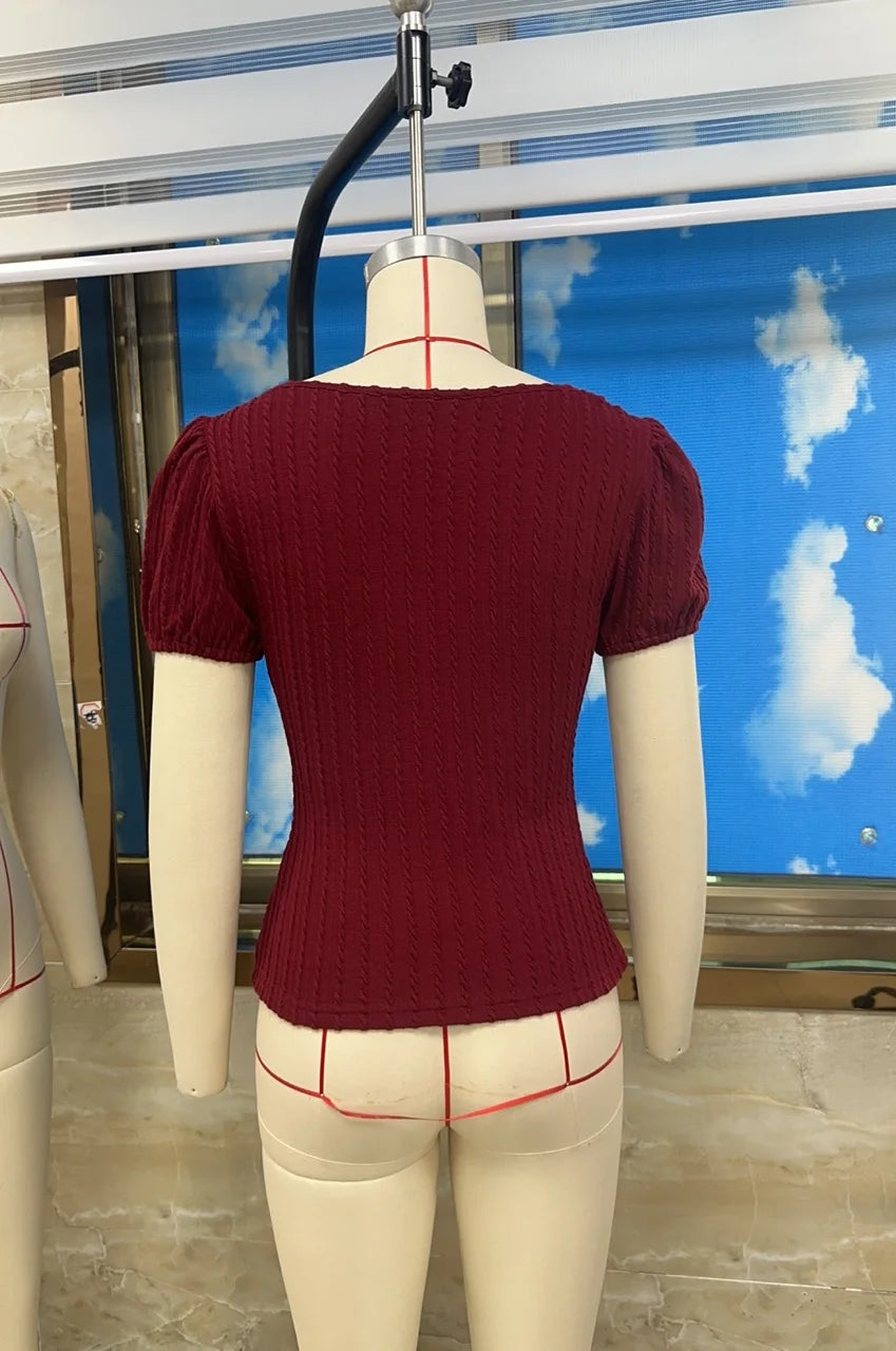 Summer Lace Patchwork Coquette T-shirt Ribbed Knit Slim Fit Milkmaid Tees Women Short Sleeve Y2k Grunge Crop Tops Aesthetic