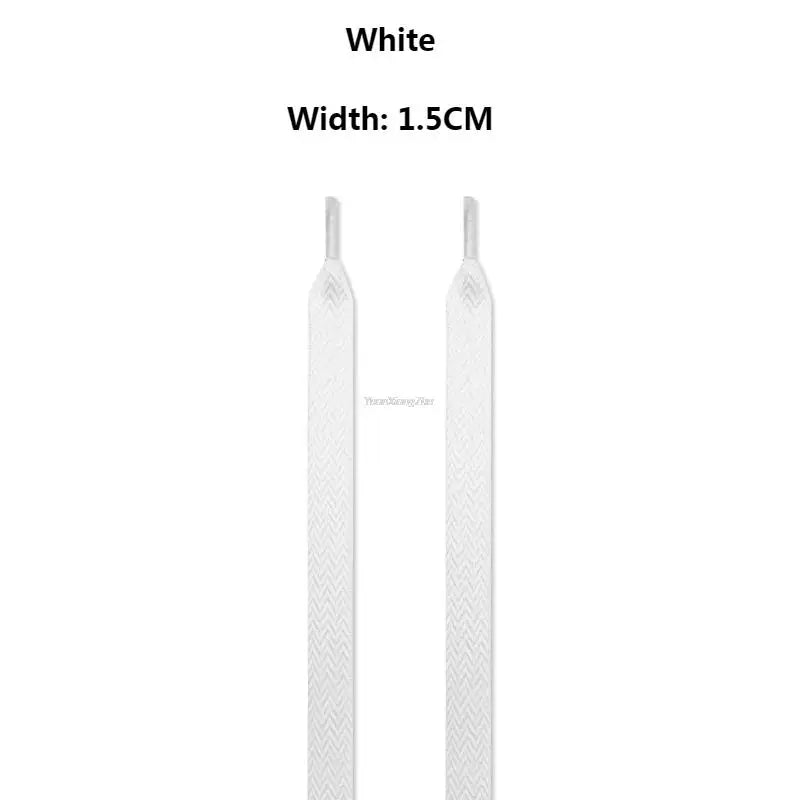 Flat Shoelaces for Sneakers Wavy Bread Shoe Laces Luxury Brand Shoelace Width 1.5cm/2cm/3cm Trend Shoe Lace Rope Shoes Strings