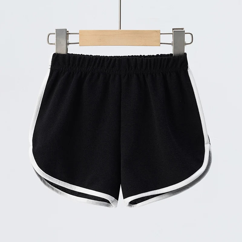 4/1 Pcs Children's Summer Solid Color Basic Small Hot Pants Boys Sports Casual Shorts Girls Fashion Joker Comfortable Beach Pant
